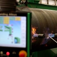 Downcoiler UHP cladded pinch rolls at US Steel Košice