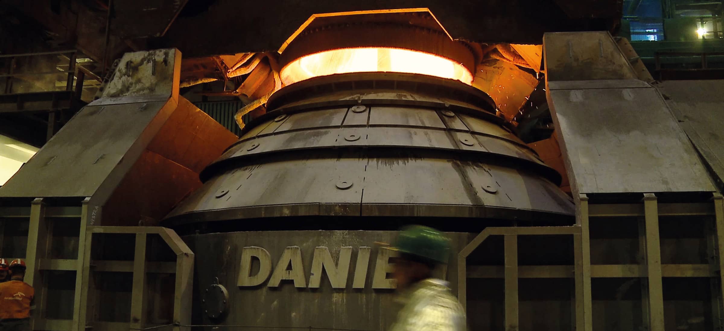 TATA Steel IJmuiden, charging the basic oxygen furnace