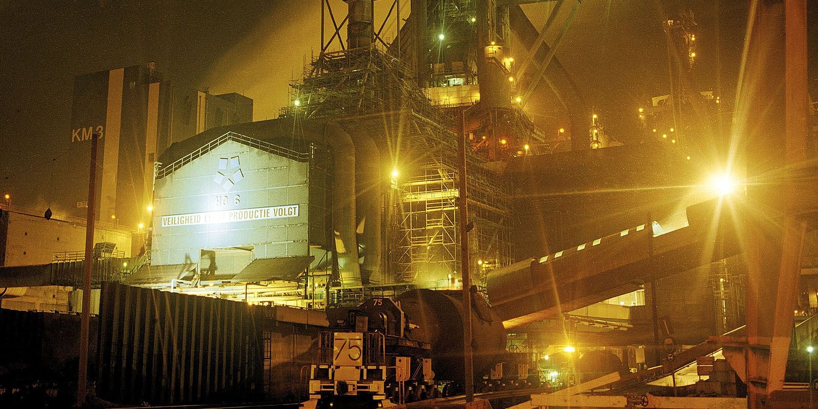 TATA Steel IJmuiden, charging the basic oxygen furnace