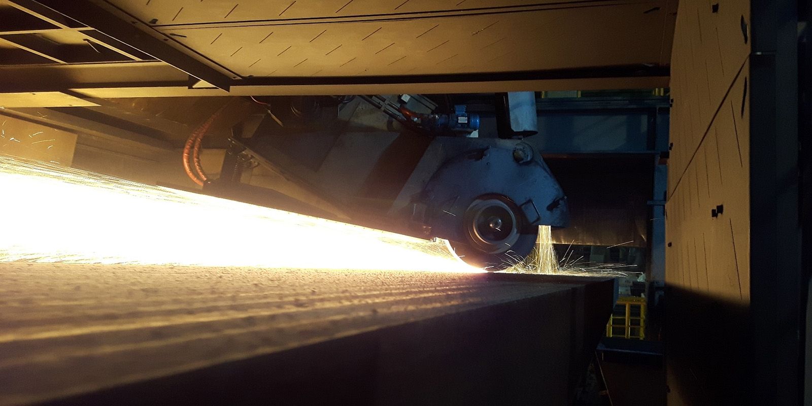 New slab grinder plant operating at Posco Pohang Korea Danieli